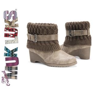Muk Luks Deena Ankle Booties - NWT